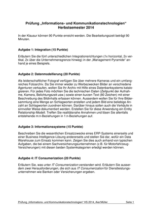 IKT Prüfung HS14