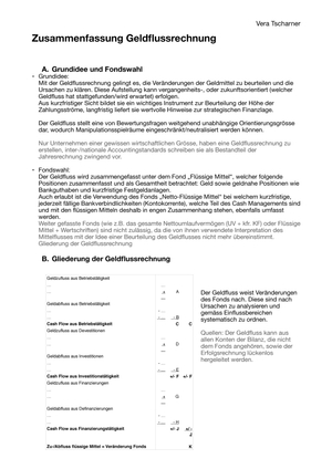 Kurzzusammenfassung Geldflussrechnung