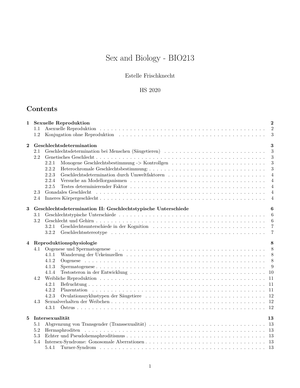 Zusammenfassung BIO213 HS20