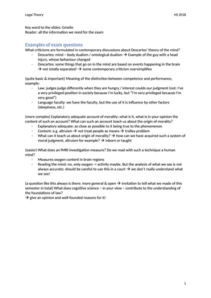 Zusammenfassung Legal Theory (MA)