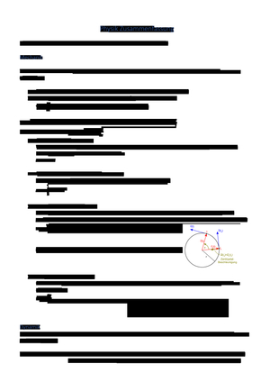 Zusammenfassung Physik