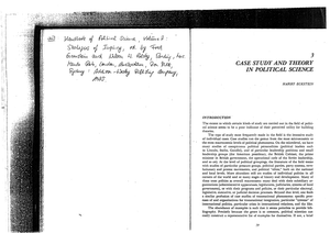 Eckstein 1975 - Case Study