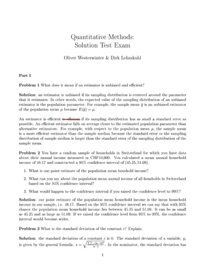 Quant. Methoden 2015: Probeprüfung