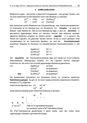 CHE 101 Skript 2013: Kapitel 4
