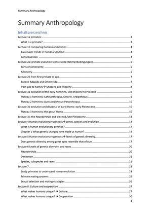 Anthropologie_Zusammenfassung_HS2019