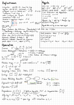 Formelblatt/Zusammenfassung
