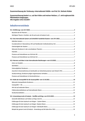Internationale Politik HS22