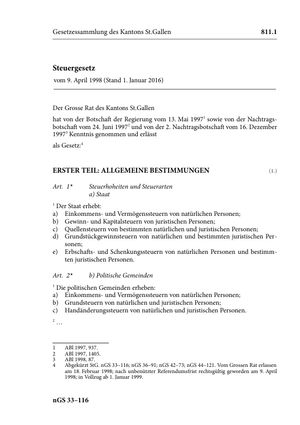 St. Galler Steuergesetz 2017