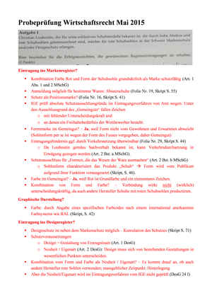 Probeprüfung 2015