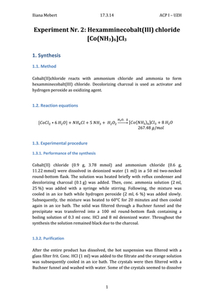 Synthesis Experiment 4