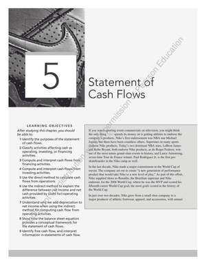 Kapitel 5: Statement of Cash Flows