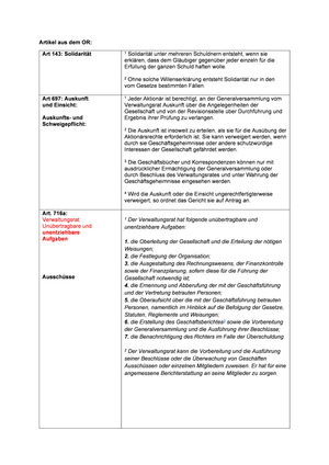 Artikelübersicht OR und PS