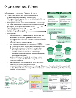 Zusammenfassung Org&Führen HS13