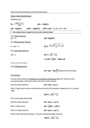 Formelsammlung Siegel