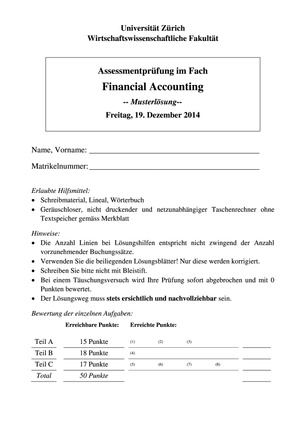 Prüfungslösung HS14