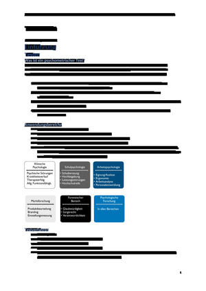 Testtheorie Zusammenfassung