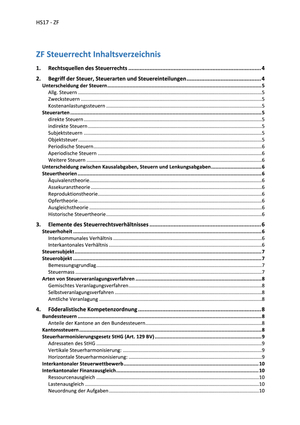 Steuerrecht Opel ZF HS17 3 Semester
