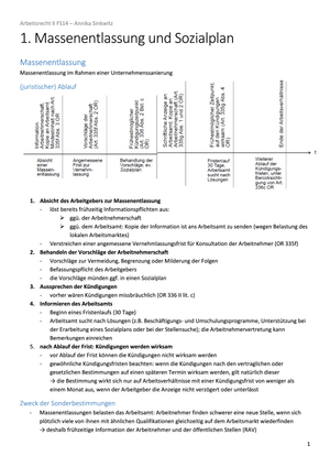 ZF Arbeitsrecht (Master)