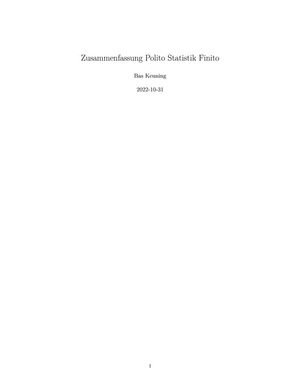 Fortgeschrittene Statistik