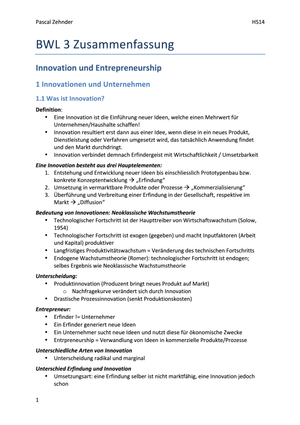 BWL 3 Zusammenfassung HS14