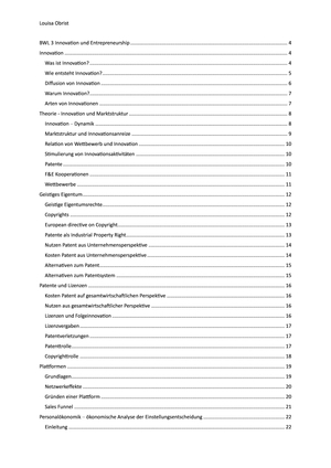 BWL 3 Vorlesungen + Übungen HS23