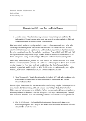Recht & Staat - Lösungsbeispiel Frage 3 FS15