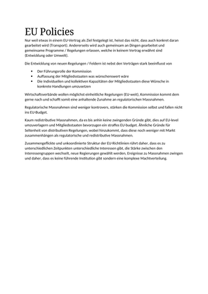 ZSF Chapter 16 - EU Policies