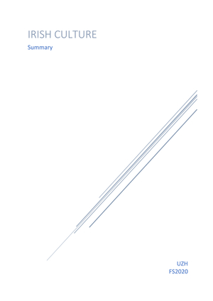 Irish Culture Summary