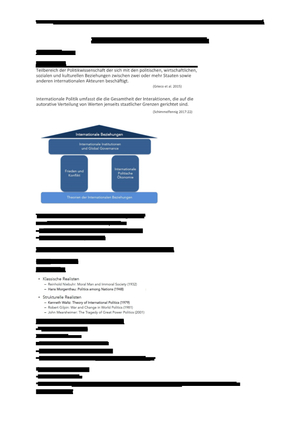 Internationale Politik HS20