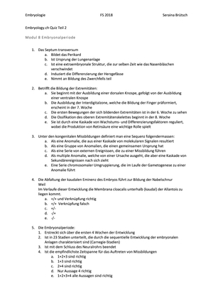 Embryology.ch Quizfragen Teil 2