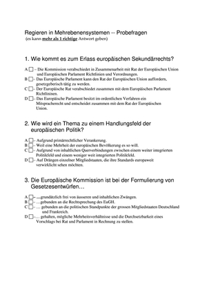 Testfragen