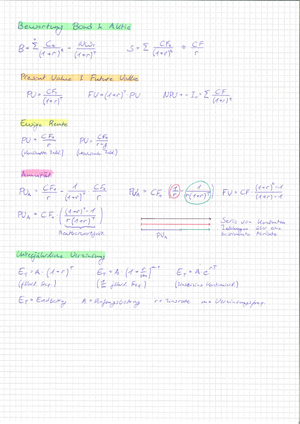 Kurz Zusammenfassung CF I