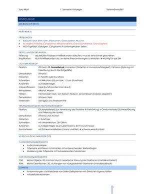 Histologie 1. JK
