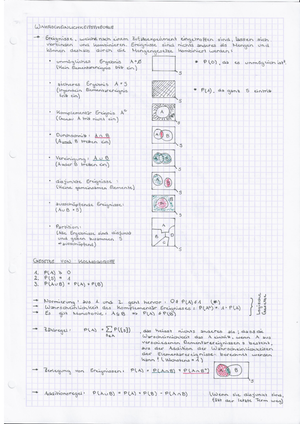 Statistik 2016 Zusammenfassung Kap. 1-3