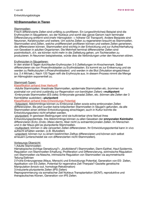 Entwicklungsbiologie