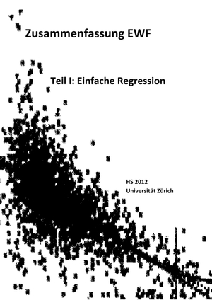 Zusammenfassung EWF Teil I