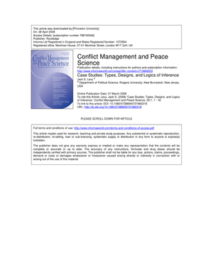 Levy 2008 Case Studies