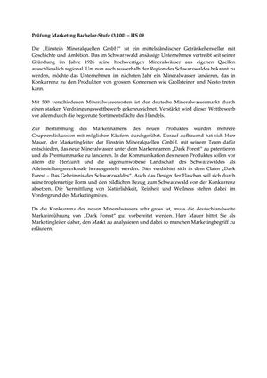 Marketing  Prüfung HS2009