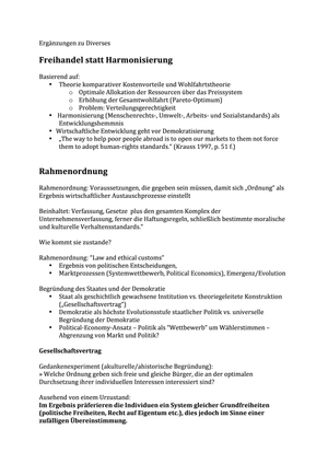 Globalisierung, Ergänzungen Bullit-Zusammenfassung