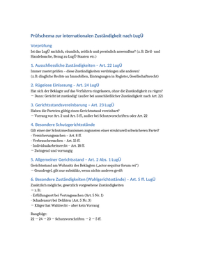 LugÜ Zuständigkeit Schema
