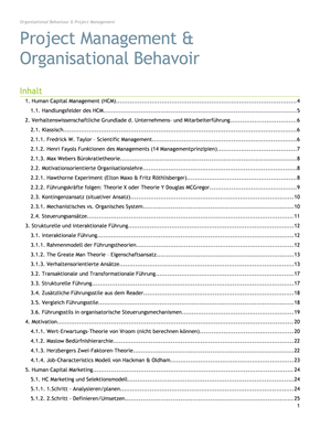 Zusammenfassung PMOB