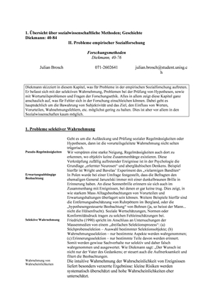 Zusammenfassung Methoden