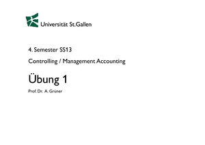 Übung 1 FS2013 + Lösung