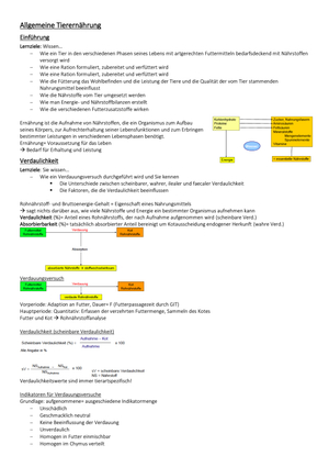 Allgemeine Tierernährung