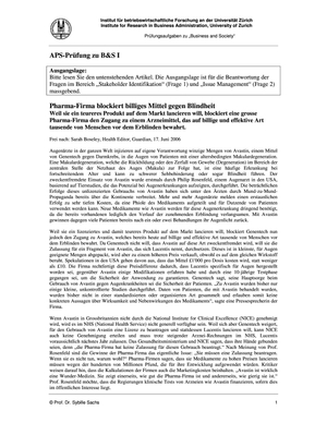 Prüfung Business & Society I HS06