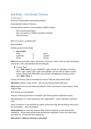 Vorlesungsmitschrift