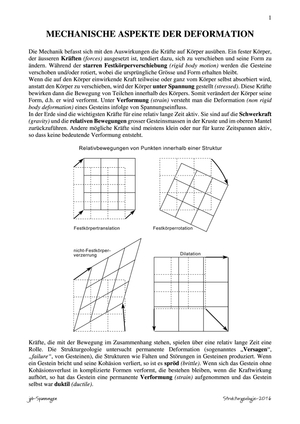 ZSF Mechanische Aspekte der Deformation