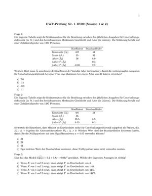 Prüfung Emp WiFo HS09 Teil 1