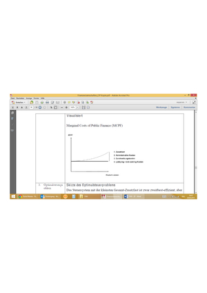 Skizze Marginal Cost of Public Finance