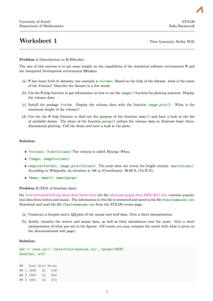 worksheet solutions FS21